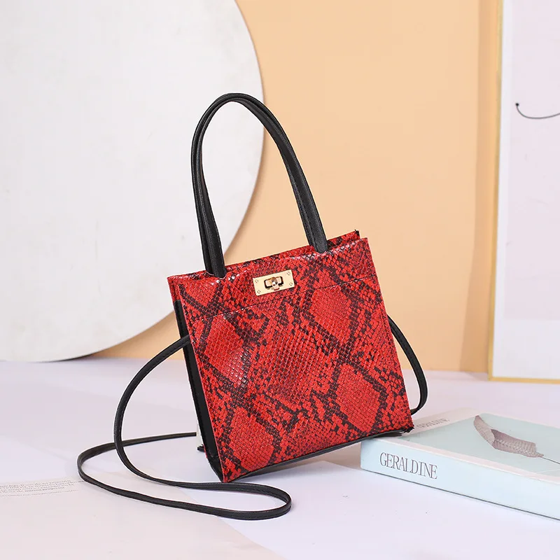 

New product luxury snake print leather hand bag shoulder crossbdoy handbag women tote bags 2021, 7colors