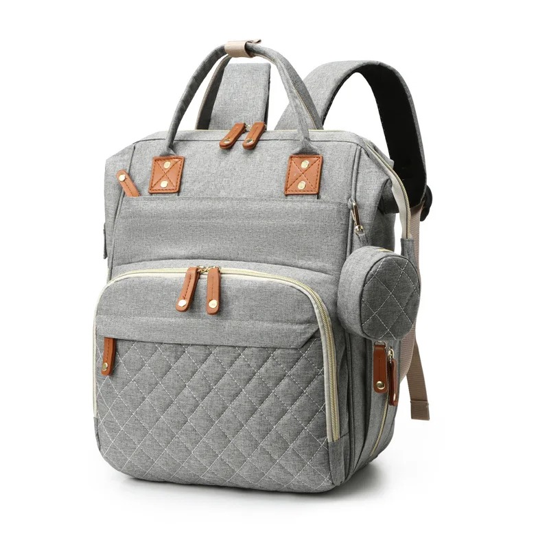 

Custom Multifunctional Travel Mom Baby Waterproof Diaper Bag Large Capacity Mummy Backpack Bags With Pacifier Case, Custom made