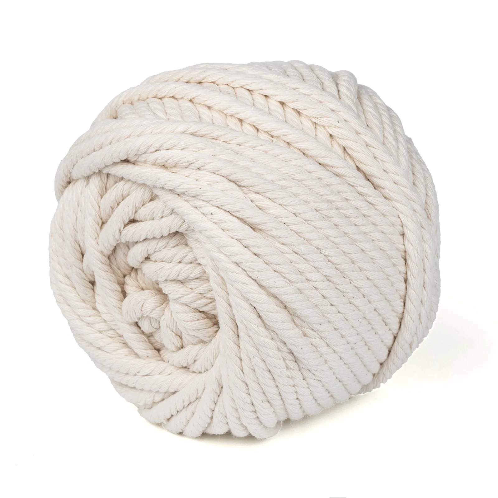

Pandahall 6 mm Cotton String Threads White Smoke Macrame Cord
