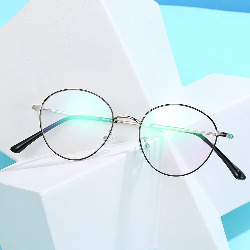 

2020 latest metal optical frame flat glasses blue light-blocking glasses frame optical glasses