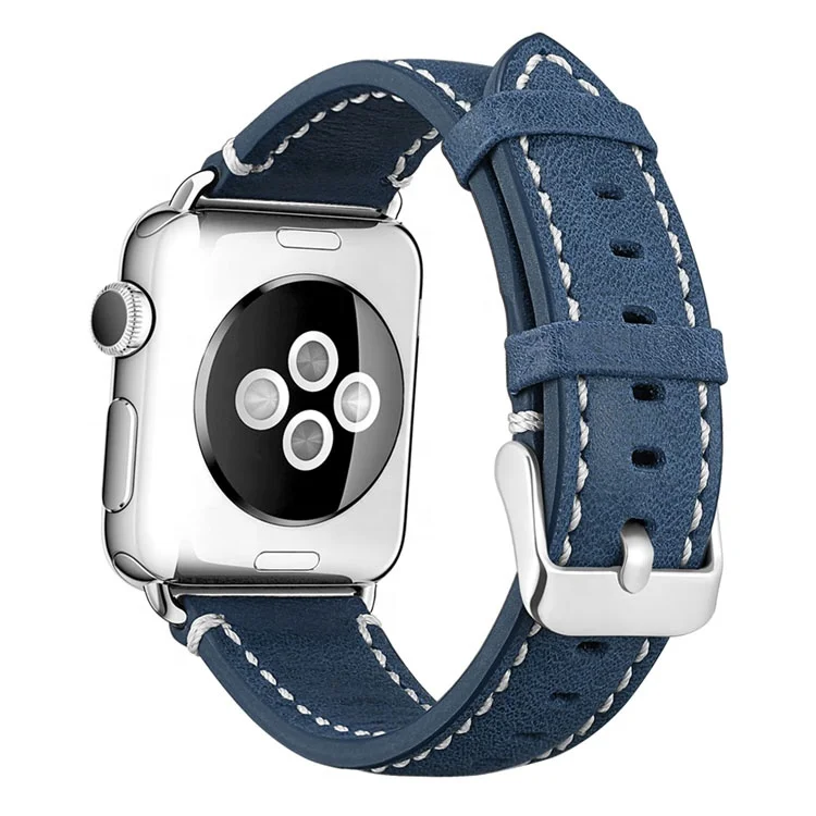 

High Quality Oil Wax Leather Band for Apple Watch1/2/3/4/5/6/SE,Leather Watchband,Leather Watch Strap, Optional