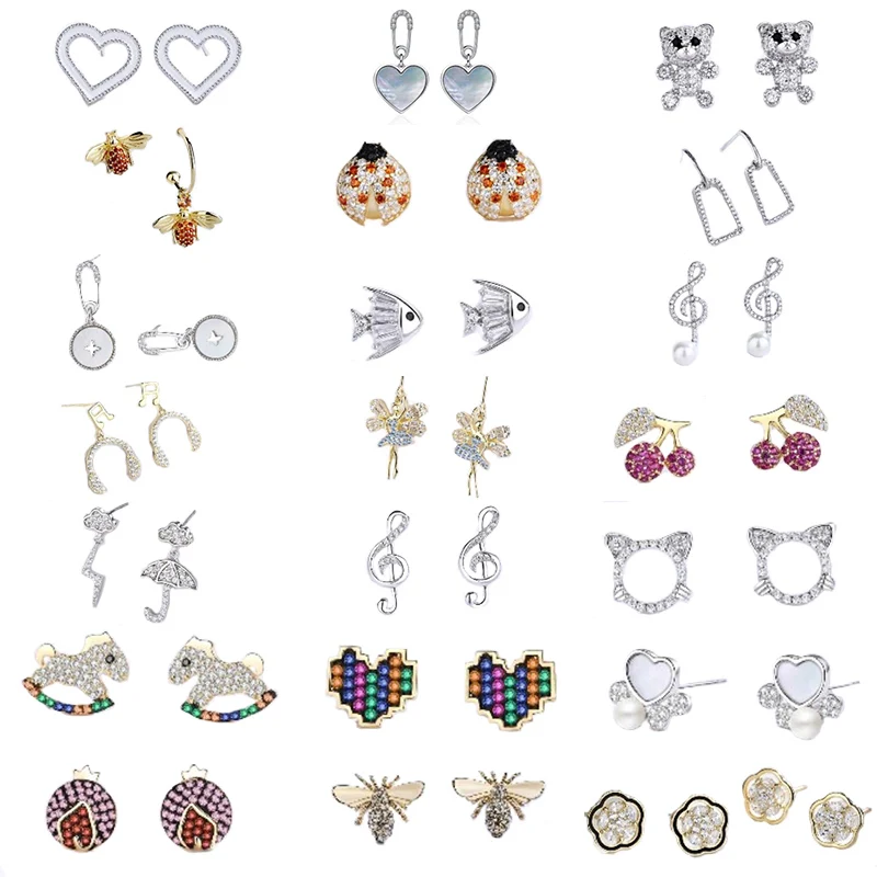 

2021 New Style 925 Silver Fashion Cute Original Design Earrings Women Jewelry Gift Factory Wholesale Direct Free Shipping