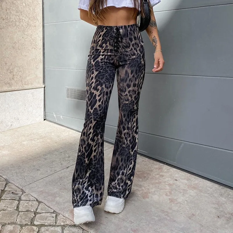 

women's High-waisted Leopard print lace, Picture