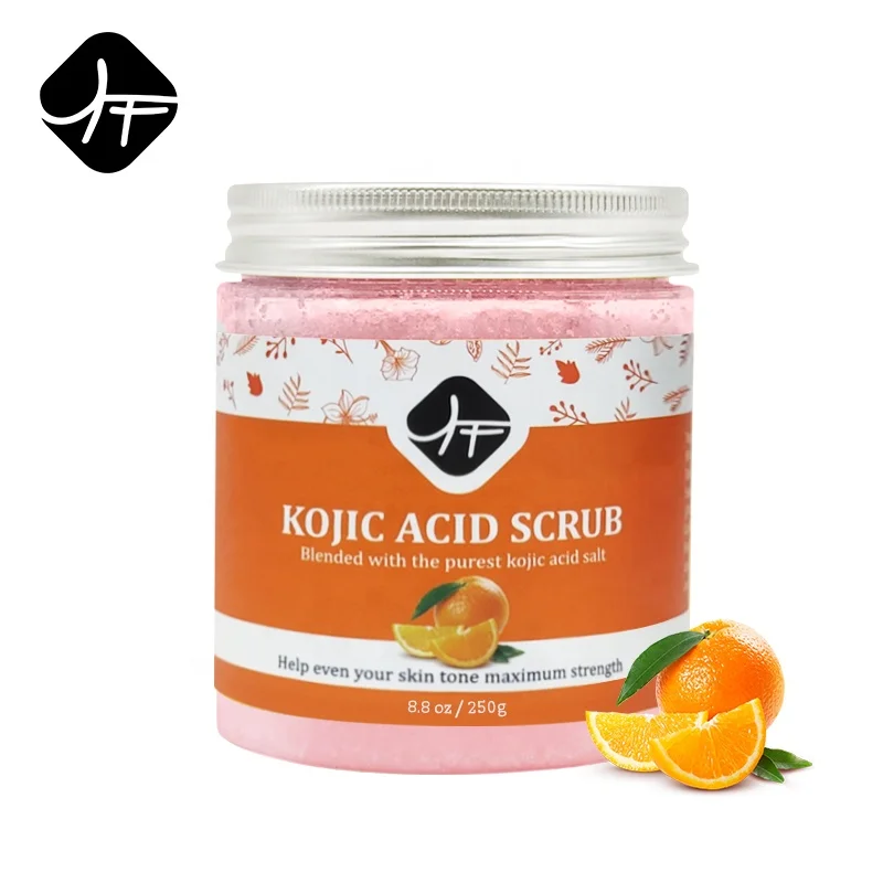 

Private Label Skin Care Organic Smoothing Exfoliating Body Scrub Whitening Kojic Acid Body Scrub