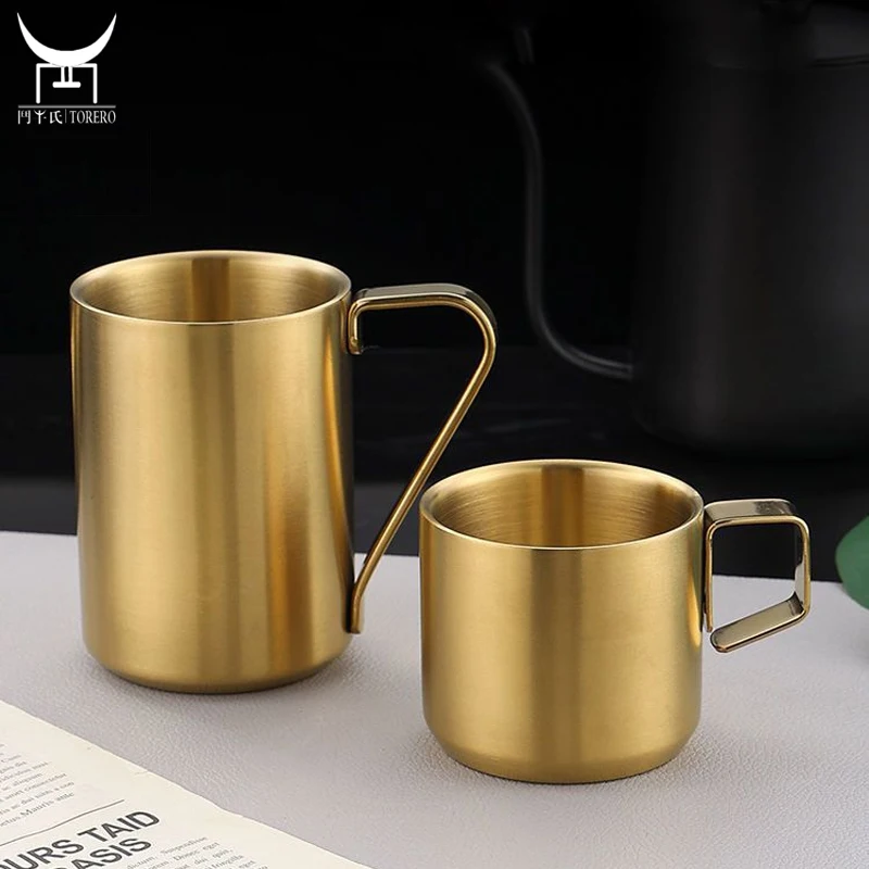 

304 Stainless Steel Double Wall Thermo Cup Sets For Coffee And Tea Outdoor Camping Mug For Hotel Restaurant
