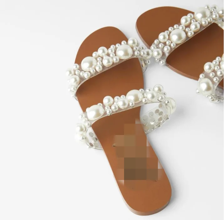 

Summer new wholesale ladies fashion flat slide slipper sandal shoes, As photo