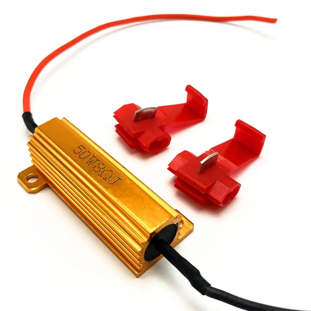 

Fast Hyper Flash Turn Signal Blink 50W 6 ohm RX24 Load Resistor Fix LED Bulb 50W 6RJ Resistor Signal Blinker