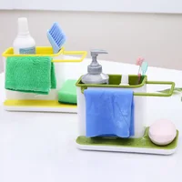 

Sponge Kitchen Box Draining Rack Dish Self Draining Sink Storage Rack Kitchen Organizer Stands Utensils Towel Rack