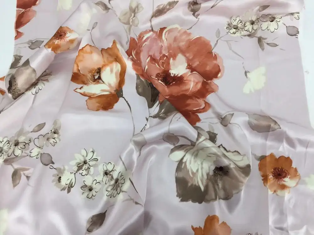 
italian design silk fabric 