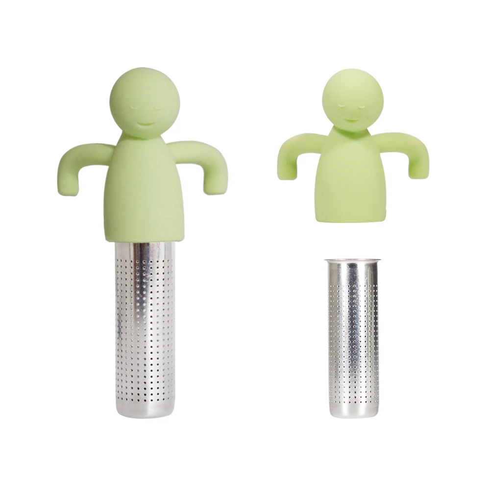 

Wholesale BPA Free Silicone Man Shaped Tea Infuser Stick