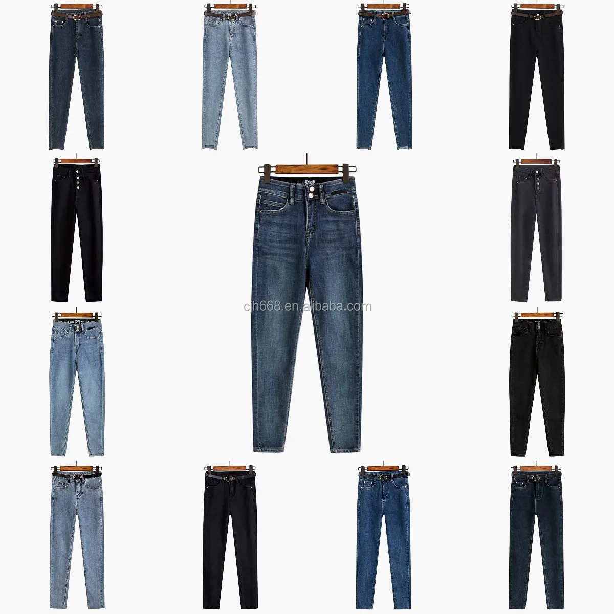 

Women's Jeans multi-color women's jeans stretch pants Women's tights factory wholesale