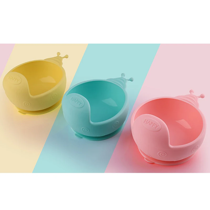 

High quality silicone snack food bowl Food Grade Feeding Dining Tableware Toddler Kids Soft Baby Silicone Bowl