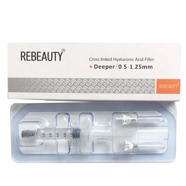 

50ml injectable hyaluronic acid dermal filler buttocks hyaluronic acid filler, Transparent