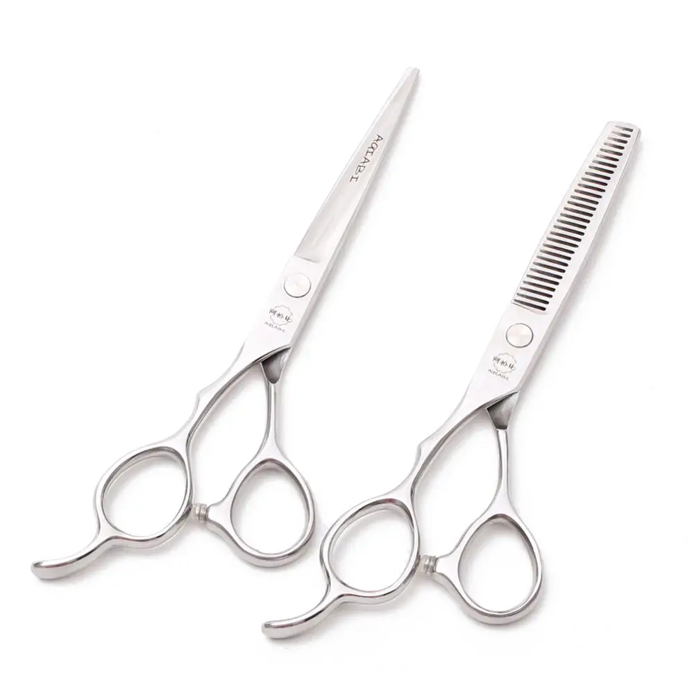 Hair Scissors Left Hand 5.5'' 6" 7" Japan Steel Hair Cutting Scissors Thinning Shears Hairdressing Scissors Professional A8000