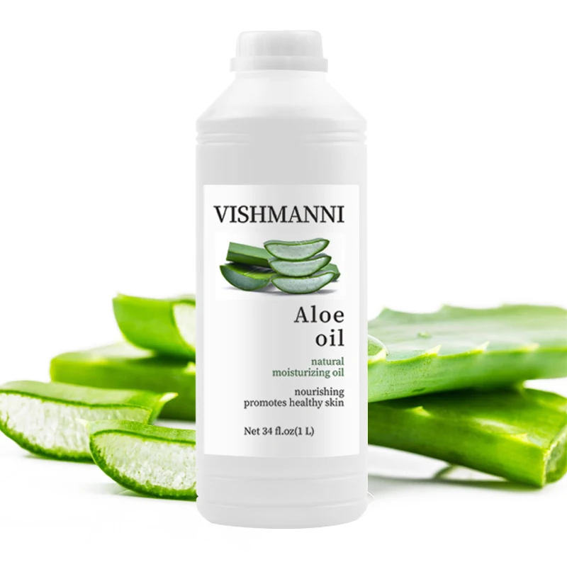 

Wholesale Bulk High Quality Aloe Vera Plant Extracted Organic Pure Aloe Vera Oil For Hair Care