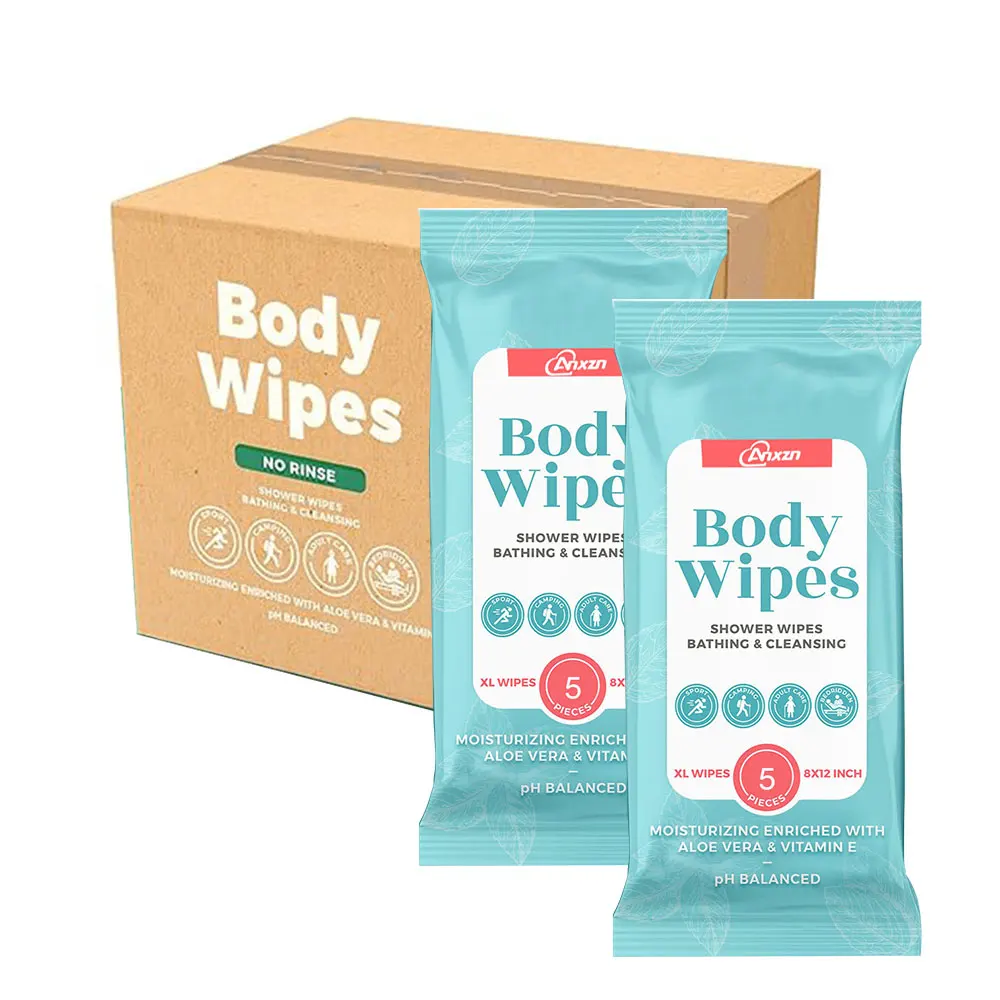 

Customization Flushable Body Wipes -XL Bath Wipes for Adults No Rinse Adult Large Antiperspirant Deodorant Wipes