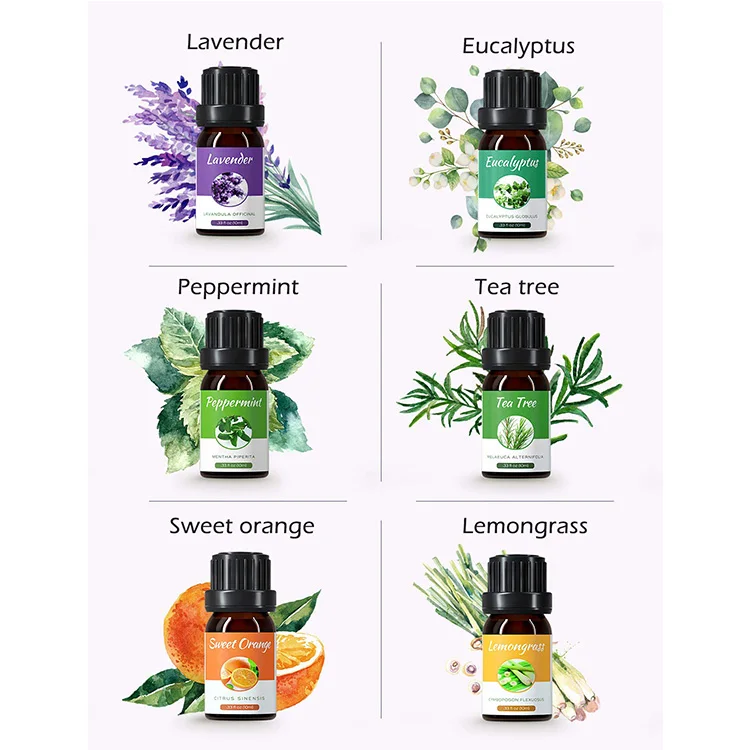 
Factory Supply 100% Pure Massage Body Tea Tree Lavender Aromatherapy Gift Set Oil Rose Essential Oil Kit 