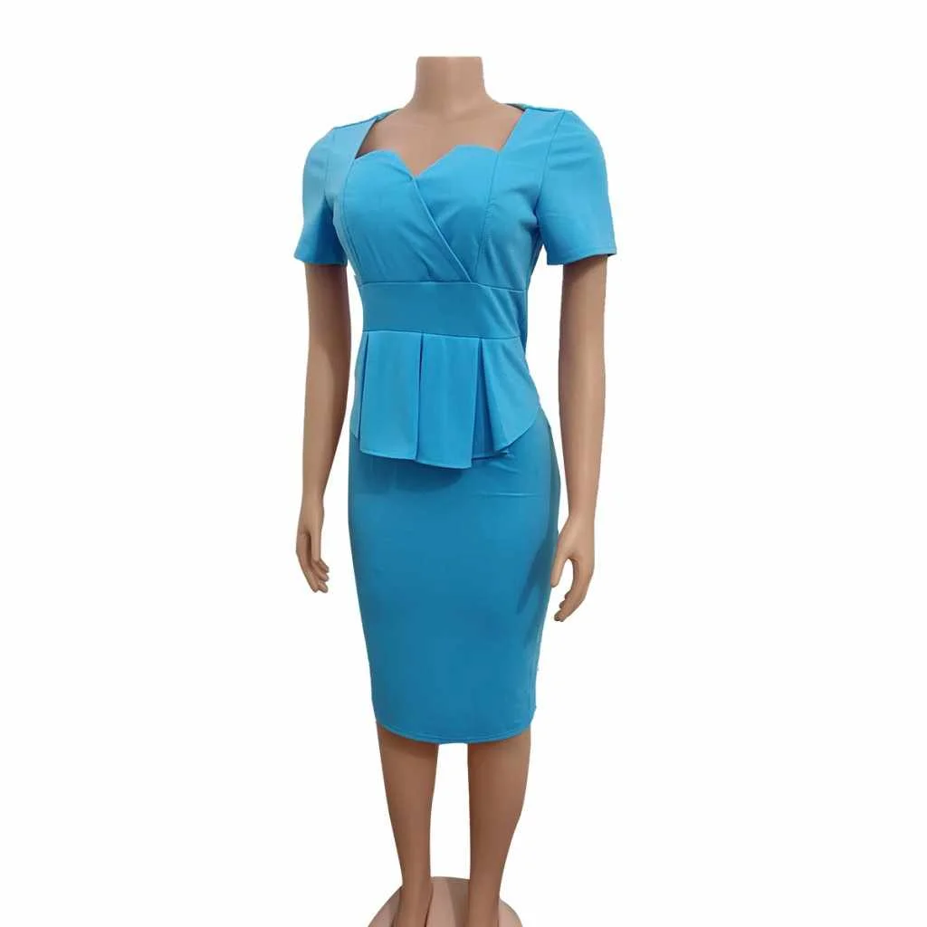 

New Product Summer Professional Women's Bodycon Pencil Office Dress Lady, Picture color