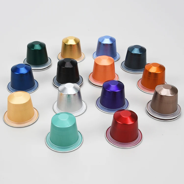 Custom Size Aluminum Foil Seal Pod Compatible Coffee Capsules for Espresso Coffee Machine