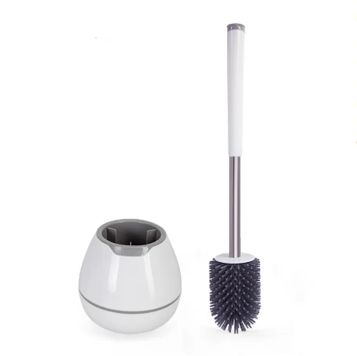 

Bathroom Toilet Bowl Brush with Holder Pan Lip, Customized