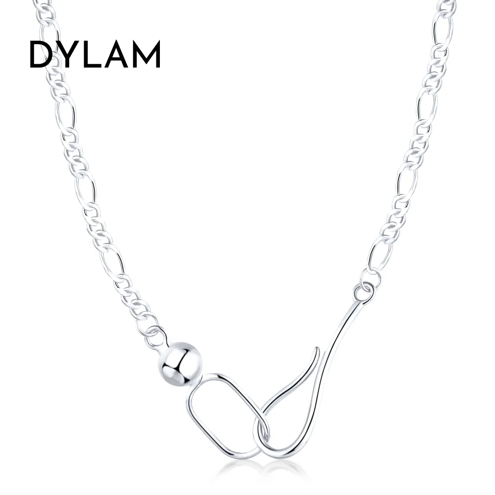 

Dylam Figaro Silver Chain in 925 Sterling Silver Italian Necklace for Women Men Girls Boys Premium Quality Made in Italy