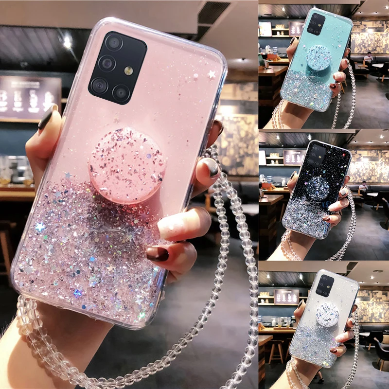 

Bling Glitter Case For Samsung Galaxy S22 S21plus S20 Ultra A12 A42 5G A02S M31S A51 A71 A81 A91 A50 A70 A20 A30 A40 S20FE Cover, Mint,pink,white,black