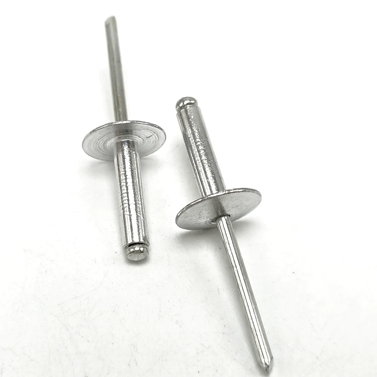 China Big Cap Aluminum Split Rivet 4.8*17mm Large Flange Aluminum Blind