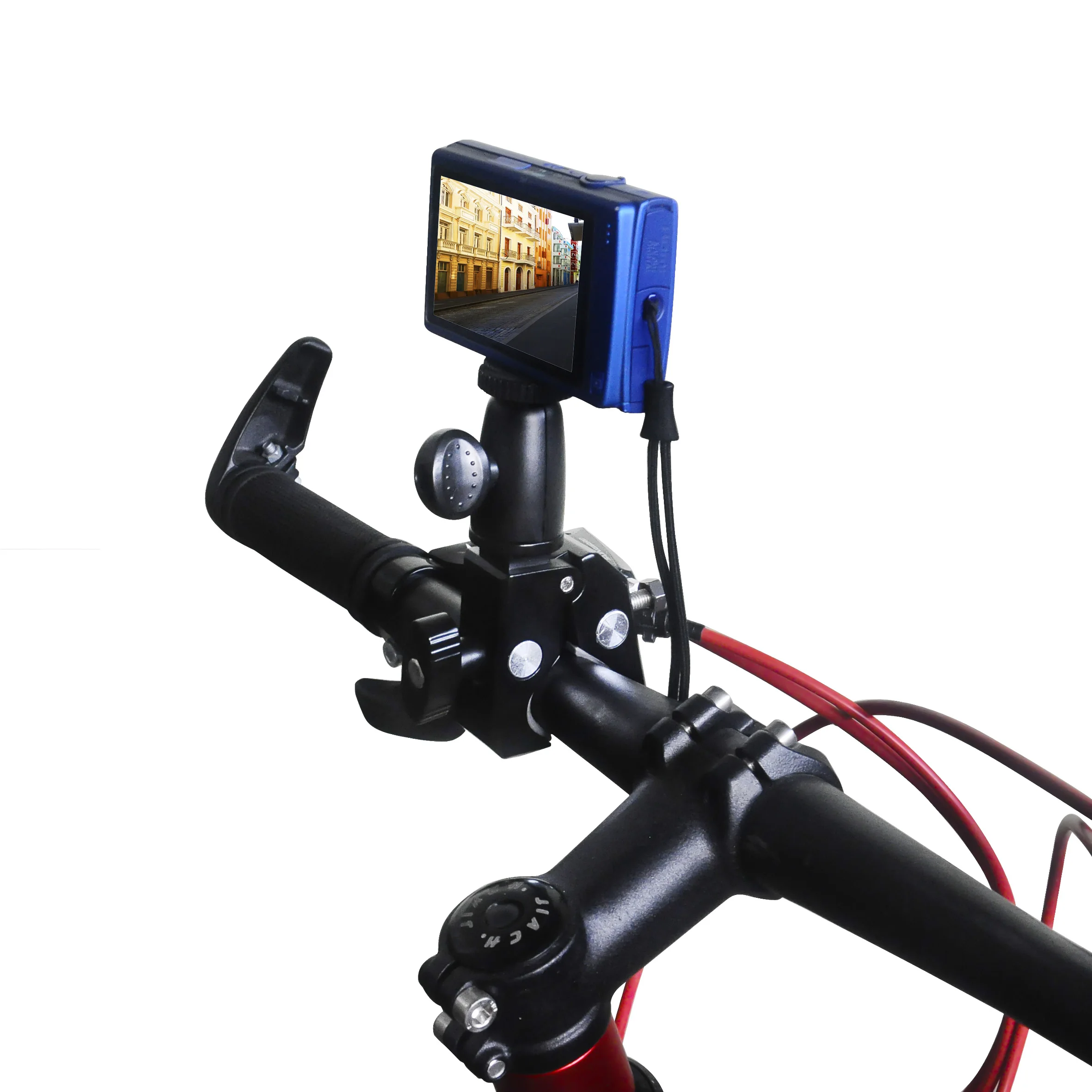 

Non-slip Design Aluminium Alloy 360 Degree Rotation Durable Bike Camera Holder Mount for Bicycle Handlebar