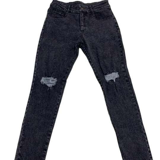 

Custom mommy and me baby kids girls fitting wholesale distressed skinny pencil denim trousers jeans