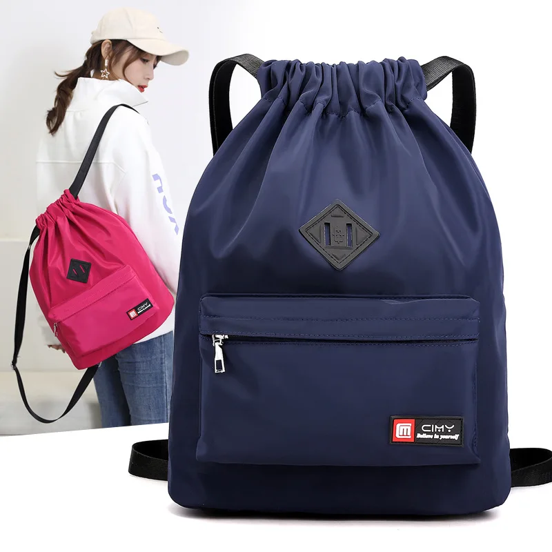 

SB181 Custom logo promotional lightweight foldable waterproof nylon drawstring bag backpacks