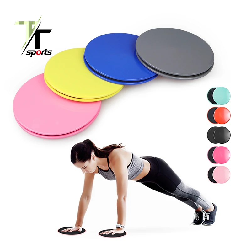 

TTSPORTS 2 Dual Sided Gliding Discs Exercise Core Sliders on Carpet & Hardwood Floors, Can be customized