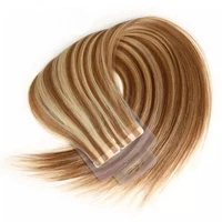 

Large Stock Top Quality Virgin Hair 100% Remy Piano Color Human Double Drawn invisible Tape Hair Extensions