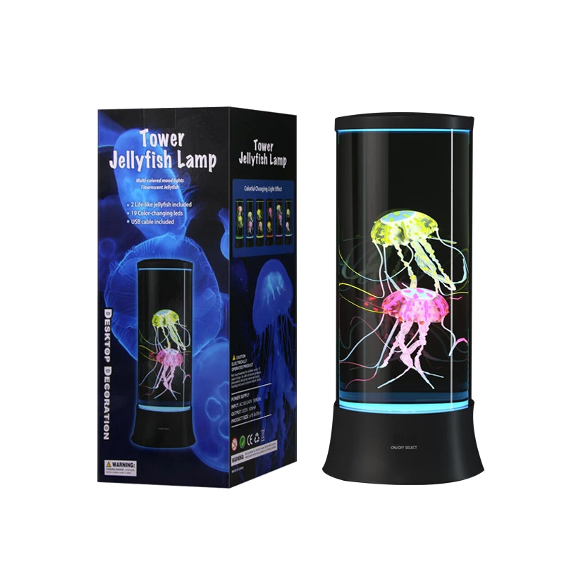 Black light jelly fish mood lamp
