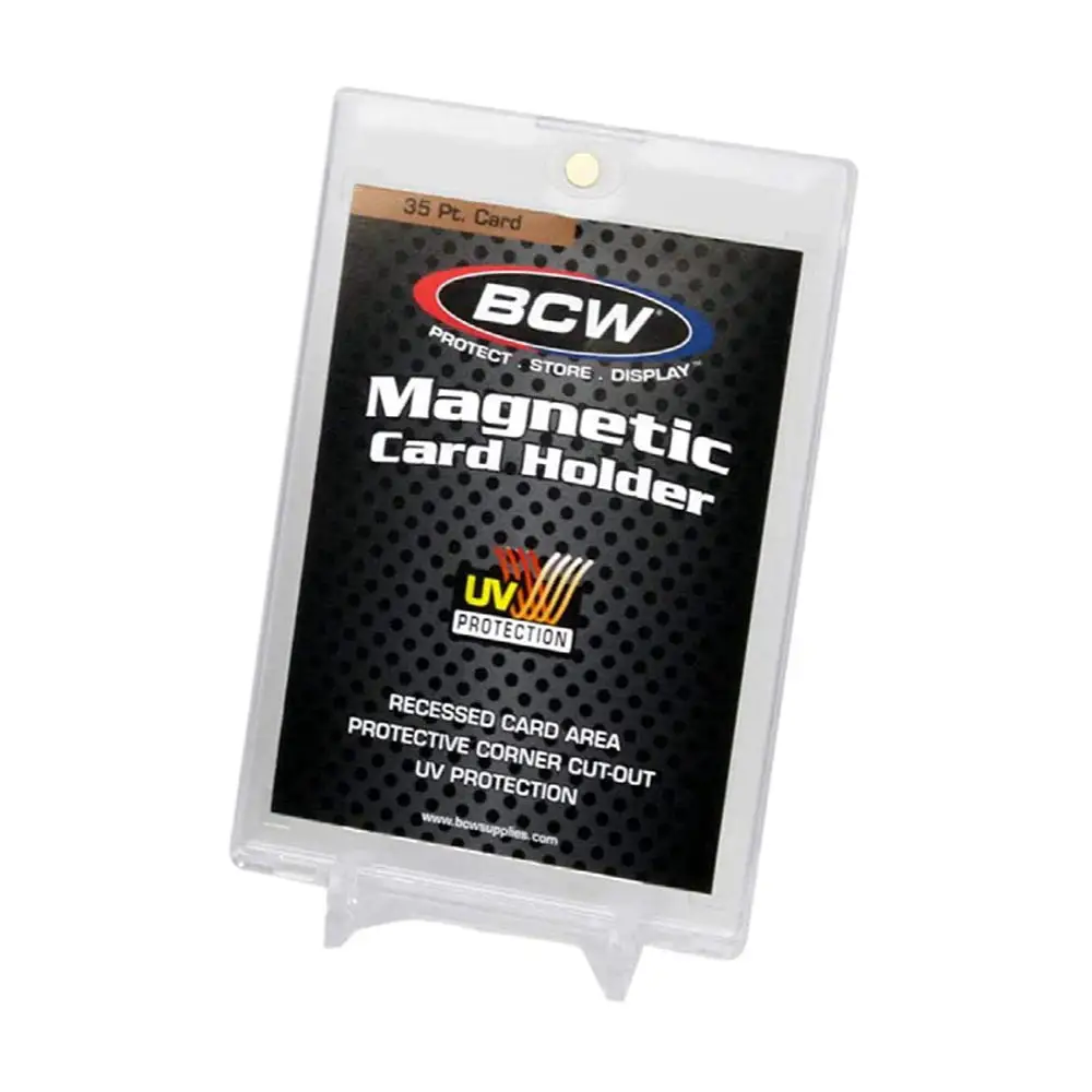 

Hot Sell Transparent Acrylic 35pt to 180pt Ultra Pro BCW One Touch Magnetic Sports Trading Card Holder Case