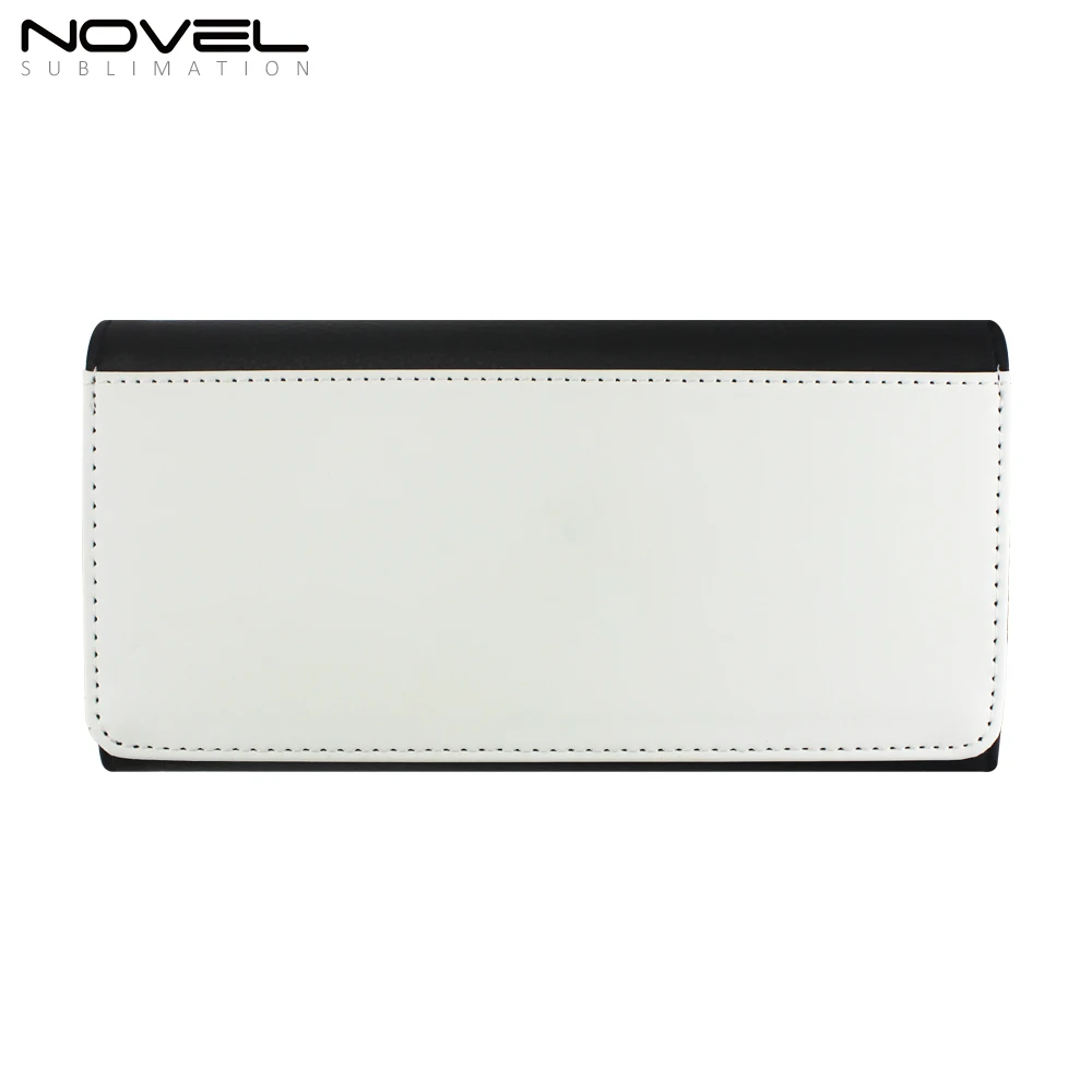 

Custom Blank Canvas Purse Sublimation Big Wallet for Lady, Black