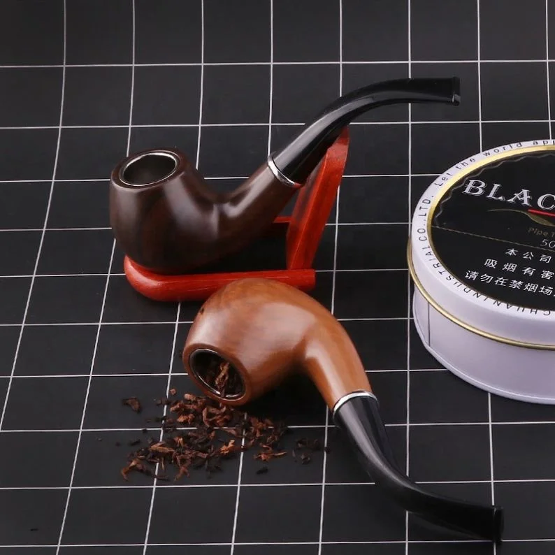 

Vintage Hammer Craft Retro Smooth Curved Smoking Set Resin Smoking Pipe 2021, Picture