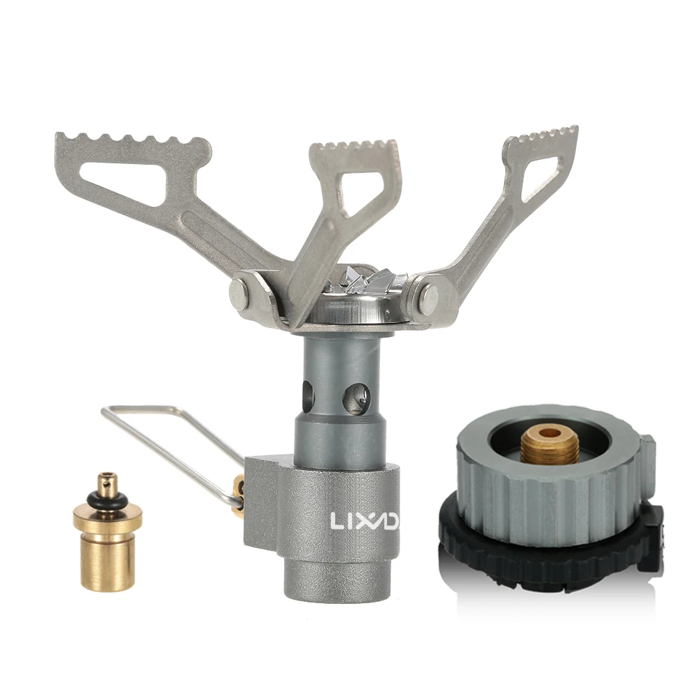 

Lixada Titanium Alloy Gas Stove + Cartridge Gas Refill Adapter + Gas Convert Adapter