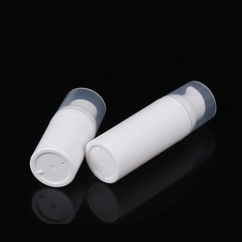 White Personal Care PP 50ml Airless Pump Bottles