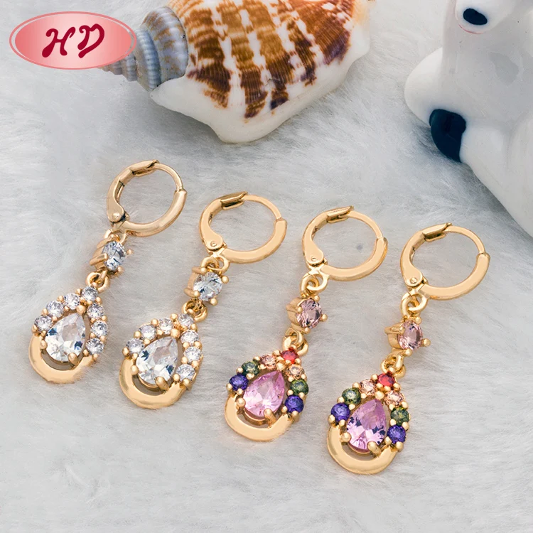 

Unique jewelry design Fashion rose gold earrings designs for girls