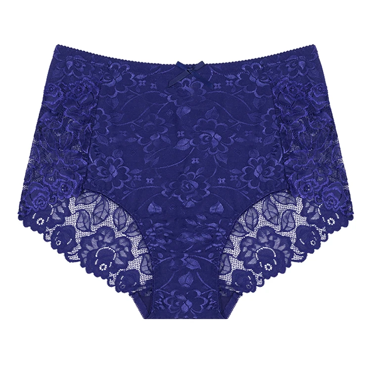 

BEIZHI Customized High Waist Lace Plus Size Sexy Net Panty Women Underwear Panties