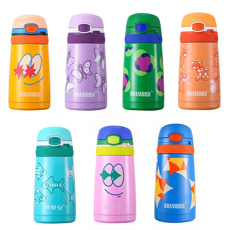 

Widely Used Superior 350Ml High Quality Portable Ring Insulated 316 Stainless Steel Thermo Pink Water Bottle For Kids, Pinkish purple