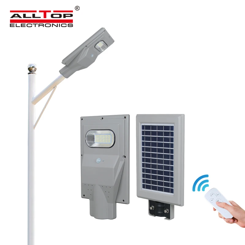 ALLTOP IP65 waterproof outdoor intelligent sensor integrated 30w 60w 90w 120w 150w all in one solar led streetlight