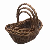 

Wicker handle basket