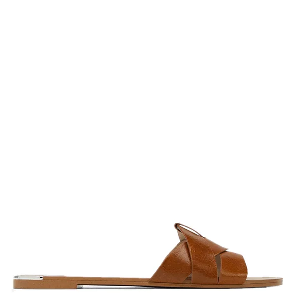 

New arrivals Wholesale summer Rome Cross strap women flat slippers Naked color beach Woven belt ladies platform Sandals