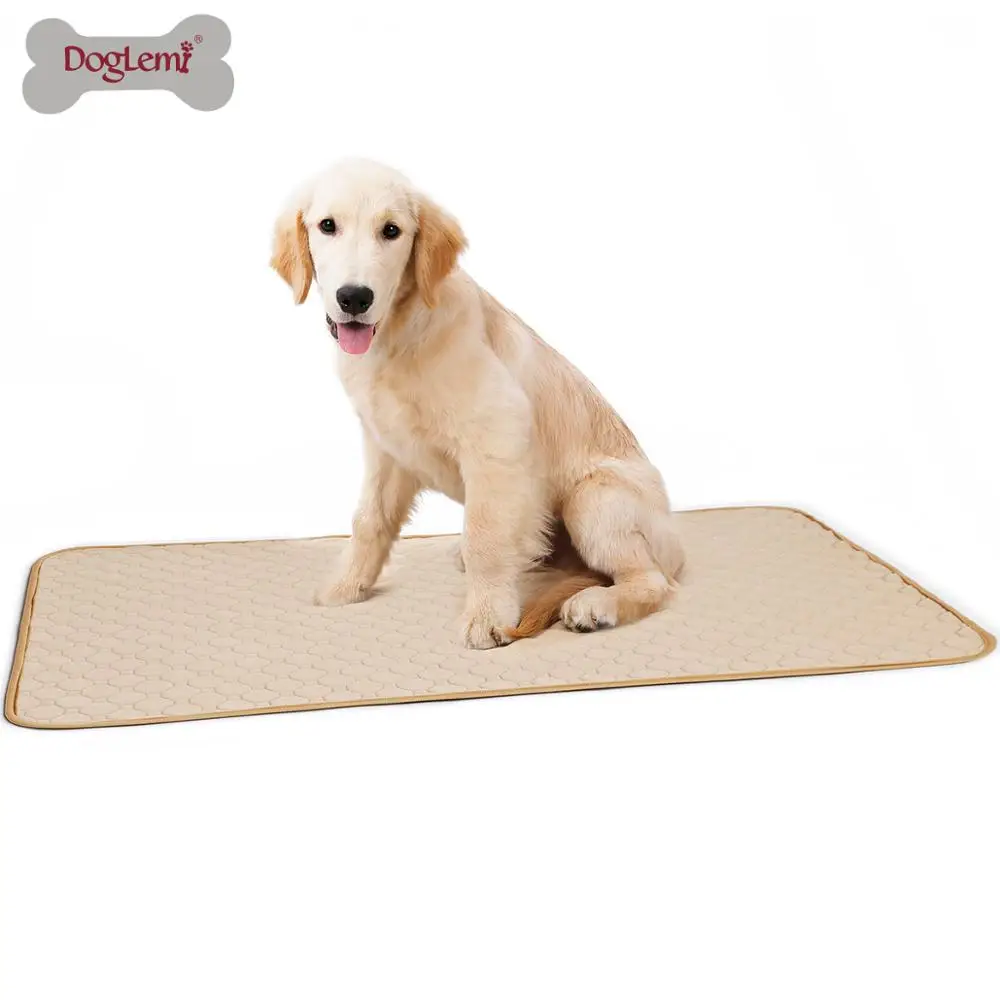 

Washable Pet Pee Pads Puppy Training Pad Reusable Dog Training Pee Pad, Grey,beige