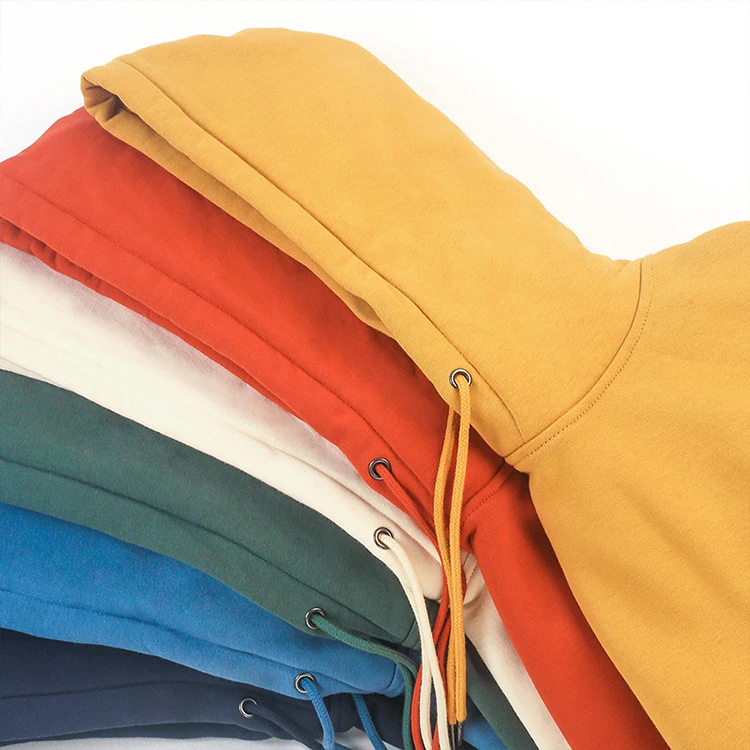 

Winter New Fashion Streetwear Front Side Pocket Men Heavyweight Blank Sweatshirts 400 GSM Thick Cotton Custom Hoodie With Logo