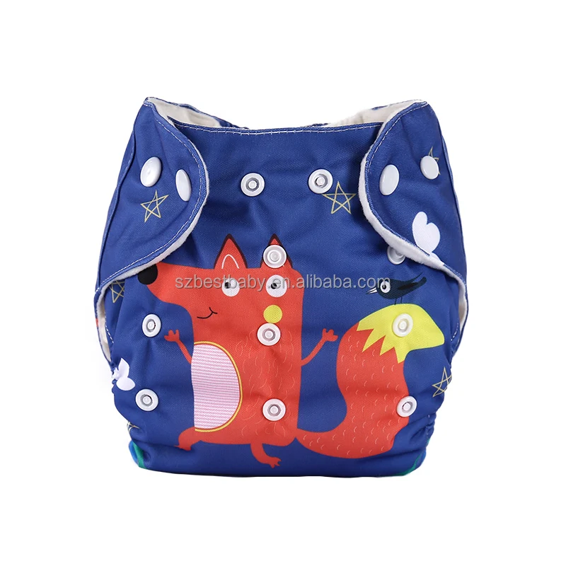 

Reusable Animal Position Digital Prints Cloth Baby Diapers