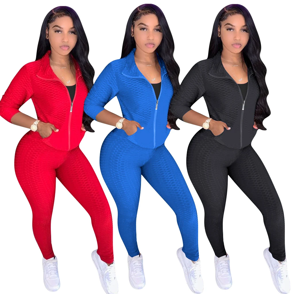 

trendy Tracksuit set 2 piece jogger set women SPORTS TRACKSUIT