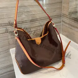 Lady Fashion Real Leather High Capacity Woman Tote