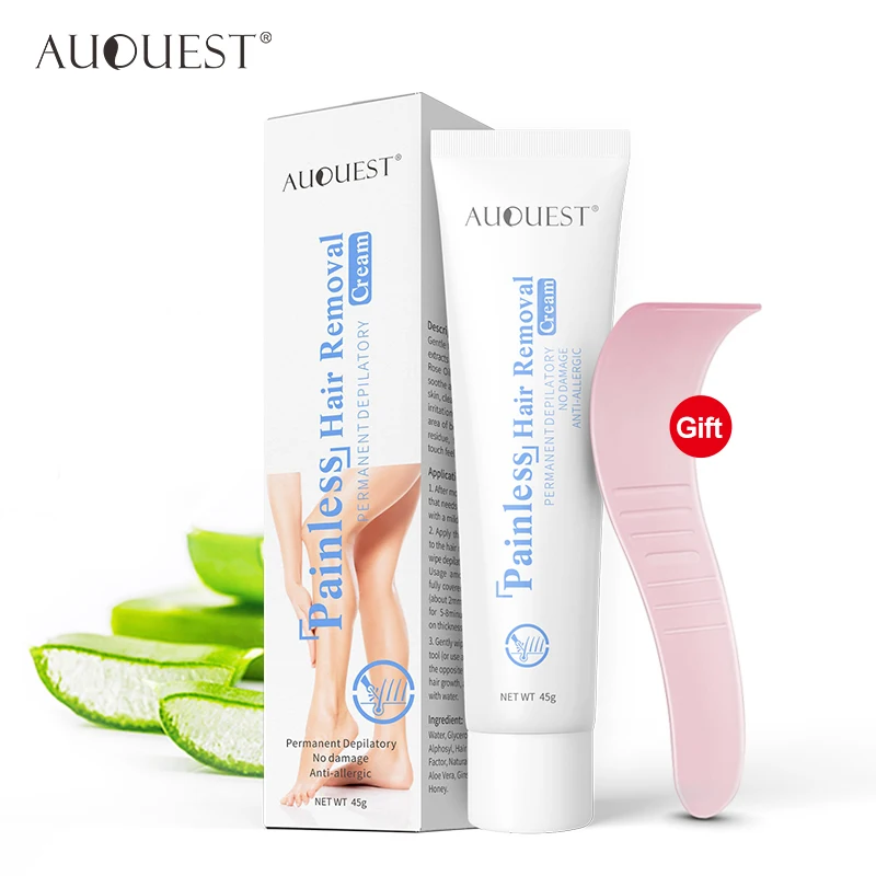 

OEM Painless Hair Removal Cream for Face or all Body Hair Remove Gel, White